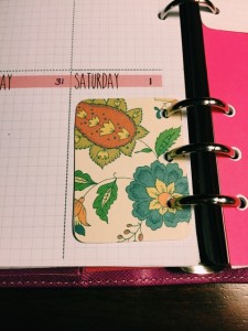 The card stock side of a journal card